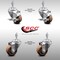 Service Caster 3 Inch SS High Temp Glass Filled Nylon 3/8 Inch Threaded Stem Caster Brake, 2PK SCC-SSTS20S314-GFNSHT-381615-2-TLB-2 - alternate 2